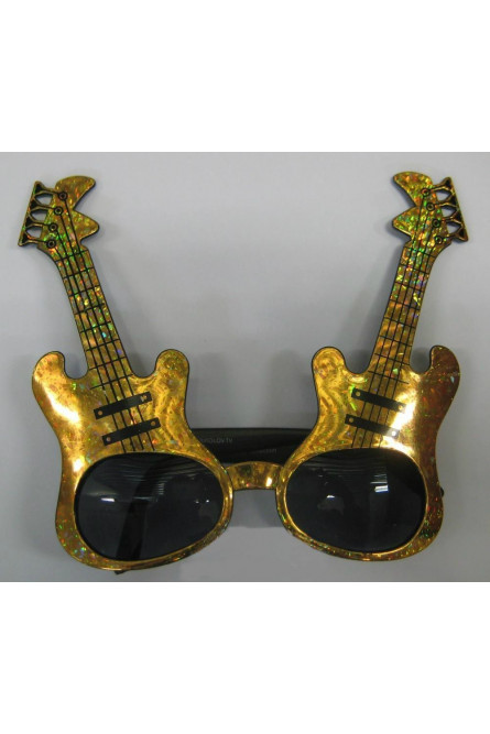 Очки золотые гитары