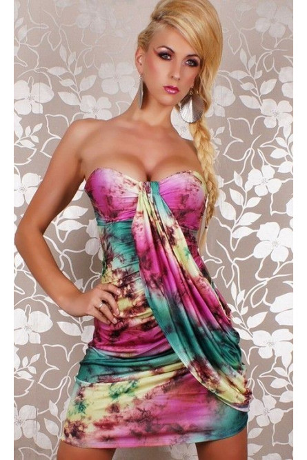 Платье разноцветное