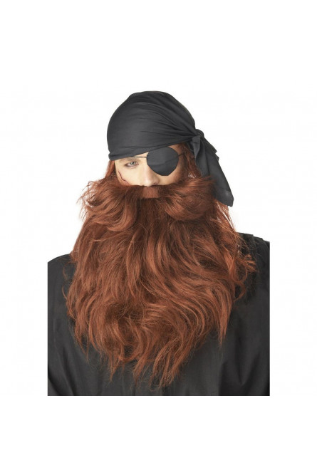Рыжие борода и усы пирата