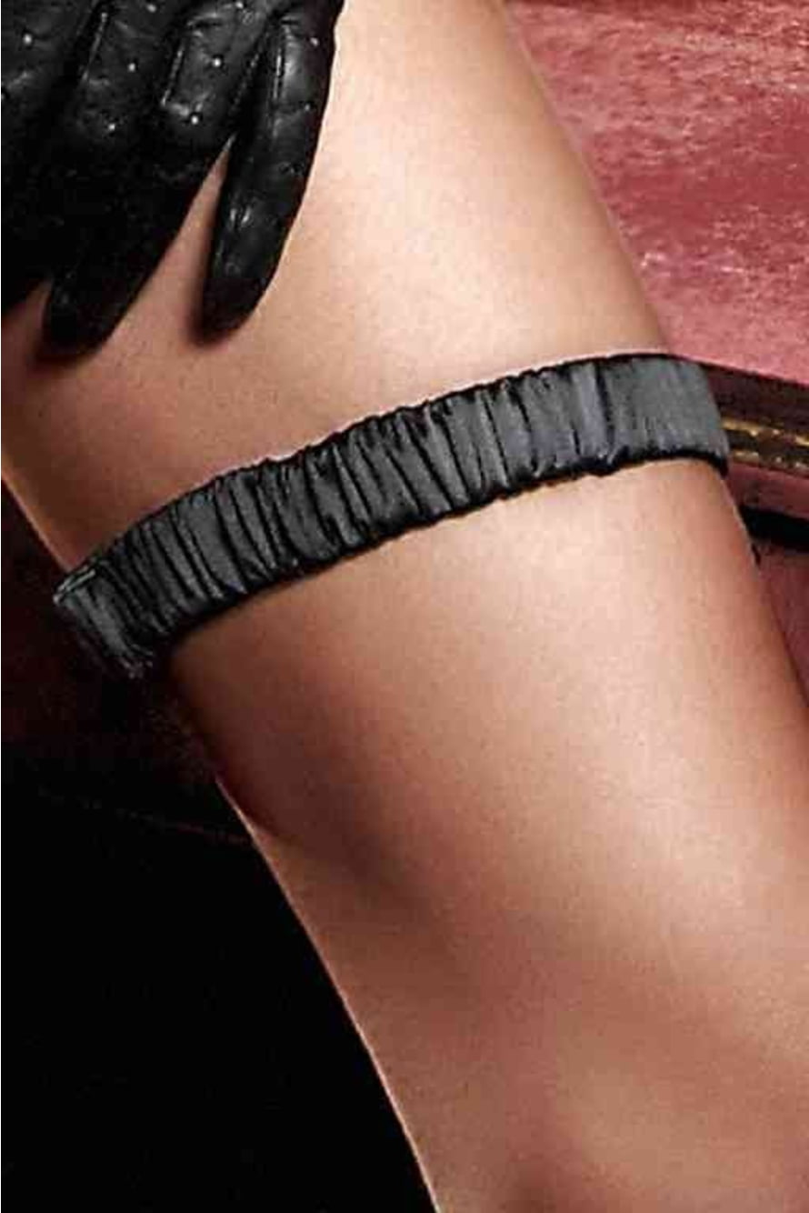 Подвязка черная с декоративной накладкой accessoires bl1203