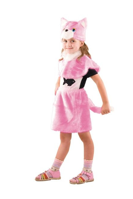 Детский костюм розовой кошечки