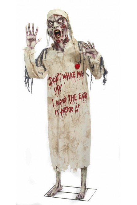 Статуя зомби в ночнушке