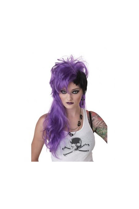Фиолетовый панк парик
