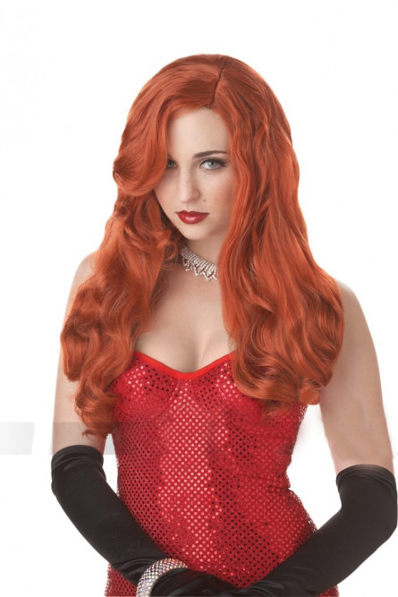 Рыжий парик огненной красотки