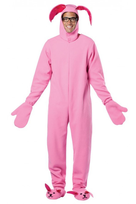 Розовый костюм Рождественского кролика
