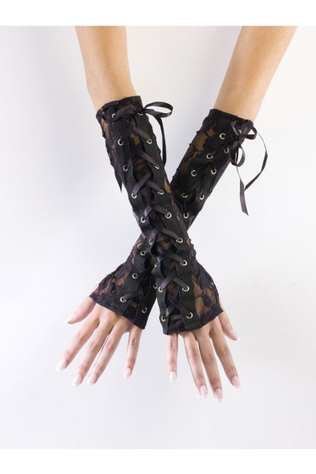 Готические кружевные перчатки
