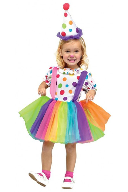 Детский костюм веселой клоунессы