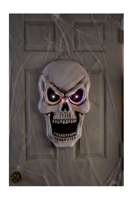 Светящийся череп на дверь 50 см