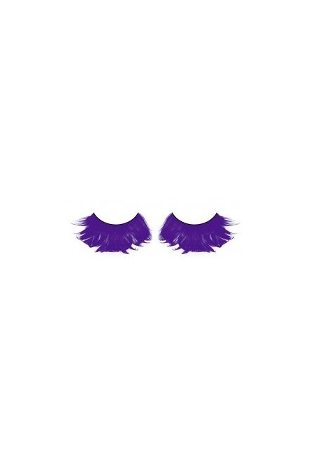 Ресницы фиолетовые перья