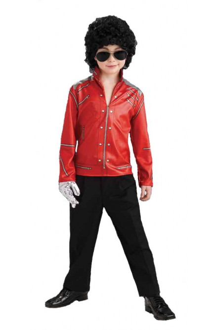 Детский костюм Майкла Джексона красный