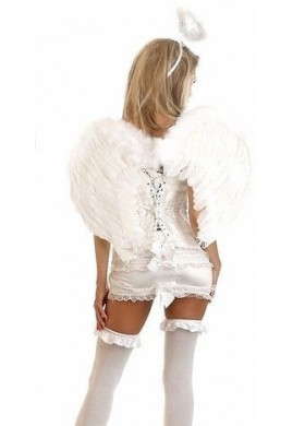 Корсетный костюм белого ангела