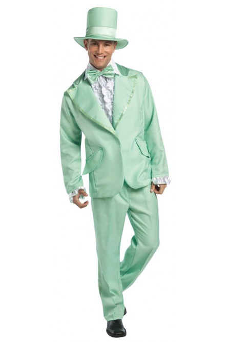 Зеленый костюм в стиле фанк