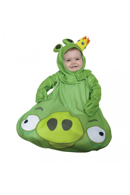Зеленый костюм свинки из Angry Birds