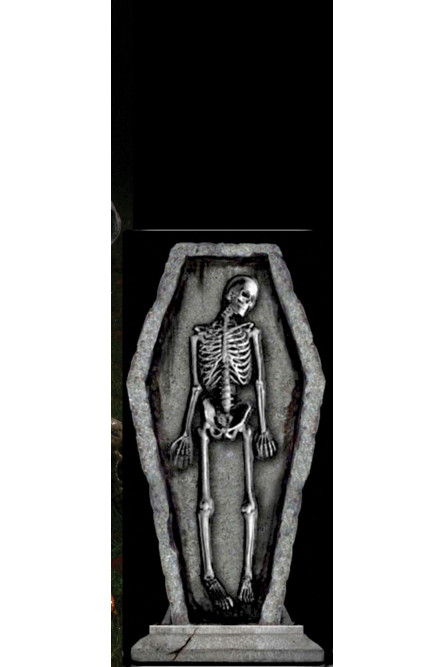 Светящееся надгробие Скелет в гробу