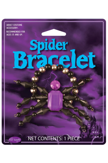 Браслет паук Фиолетовый