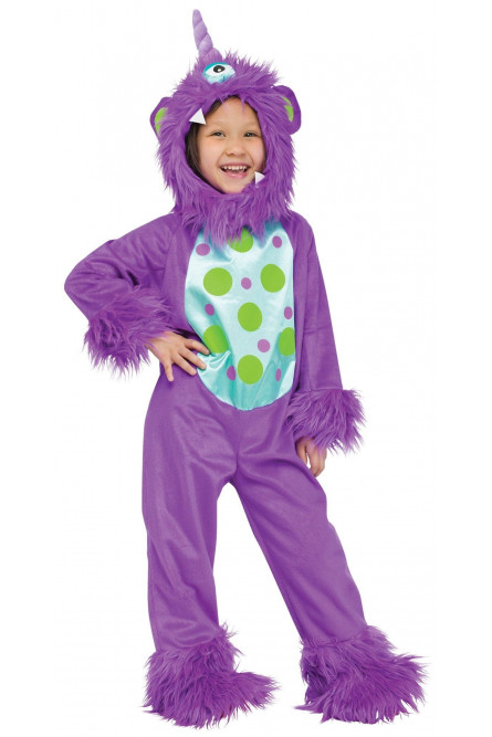 Детский лиловый костюм Монстрика XL