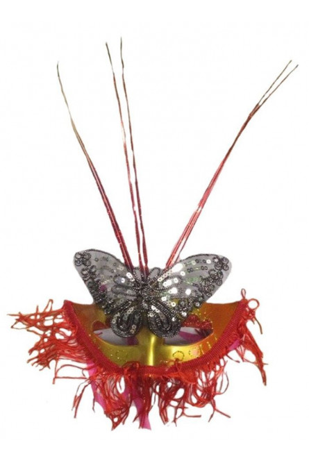 Карнавальная маска с бабочкой