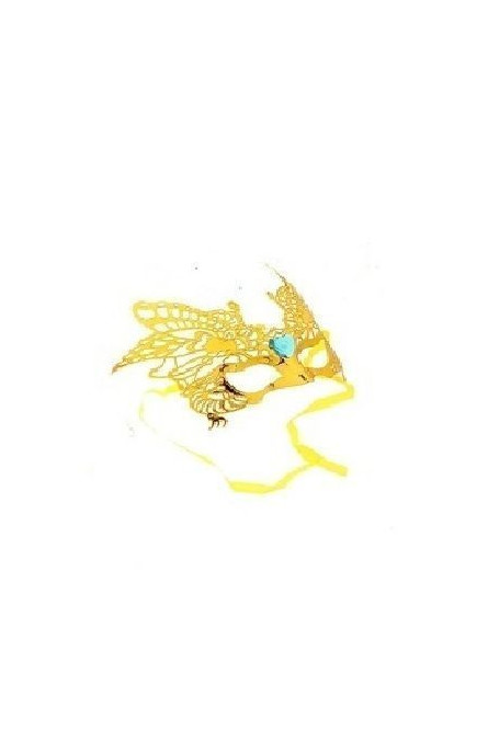 Карнавальная маска желтые крылья