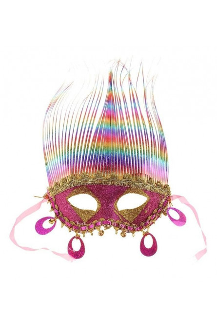 Карнавальная маска фиолетовая