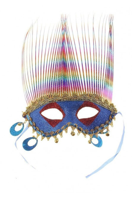 Карнавальная маска синяя