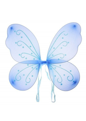 Голубые крылья бабочки с рисунком