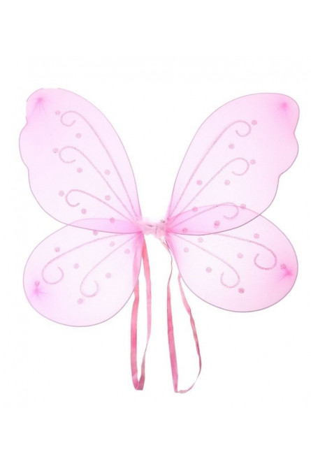 Розовые крылья бабочки с рисунком