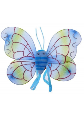Крылья бабочки голубые с усиками