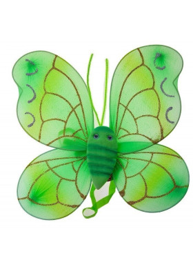 Крылья бабочки зеленые с усиками