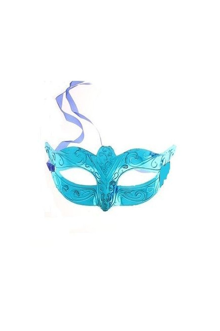Голубая маска с узором