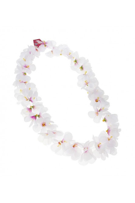 Белое цветочное ожерелье