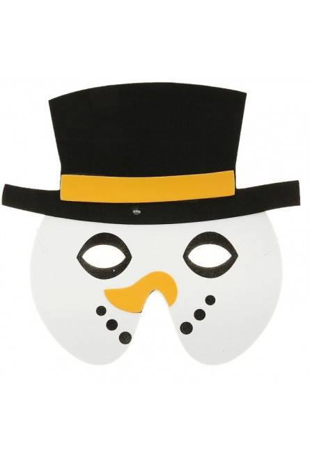 Карнавальная маска снеговика