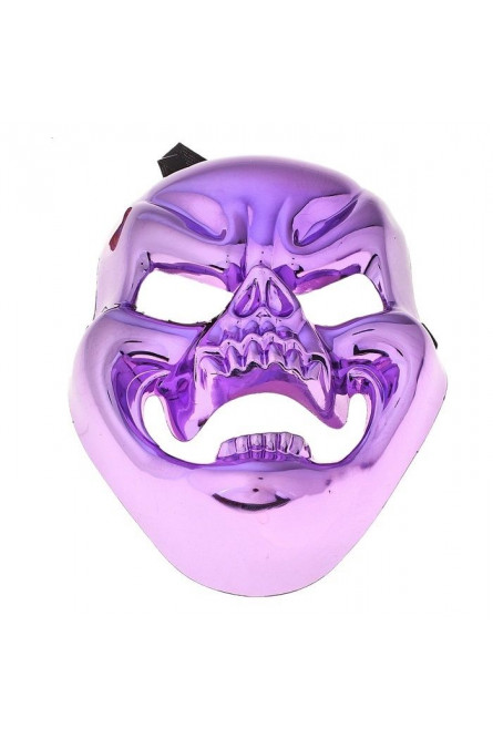 Фиолетовая маска смеющегося черепа
