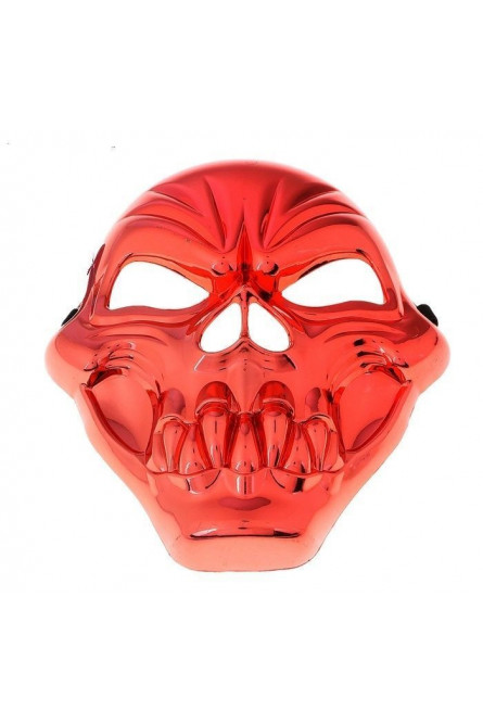 Красная маска черепа с зубами