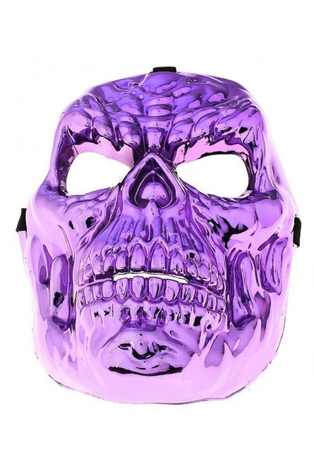 Маска фиолетовая в виде черепа