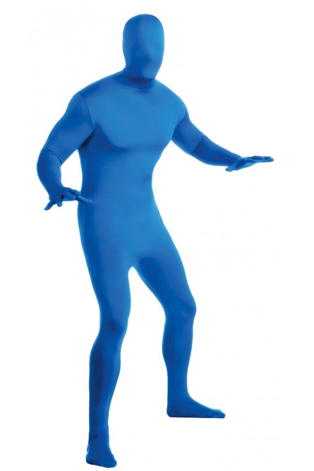 Синий костюм Зентай вторая кожа
