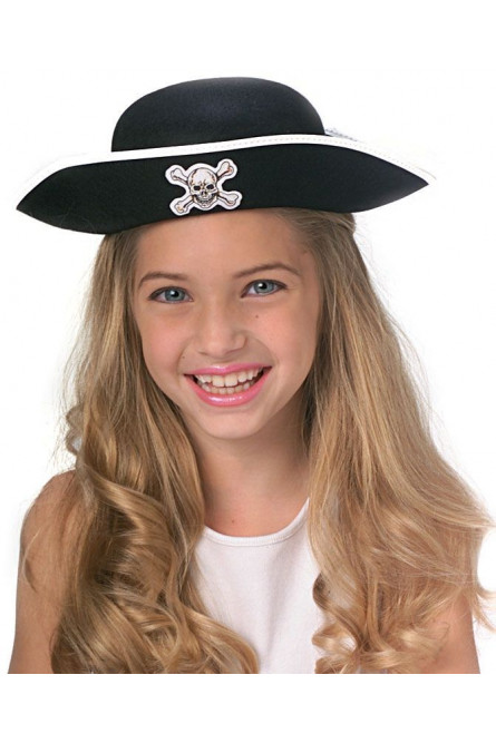 Детская пиратская шляпа-котелок