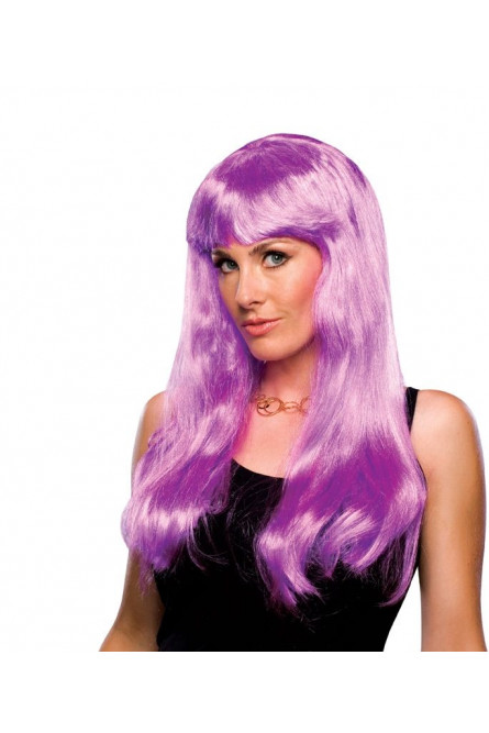 Гламурный пурпурный парик