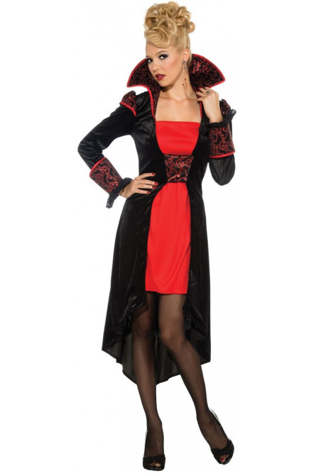 Черно-красный костюм вампирши