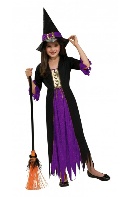 Костюм готической ведьмочки фиолетовый