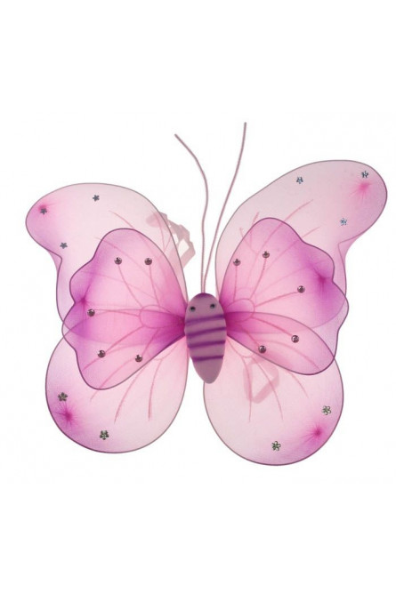 Двойные розовые крылья бабочки