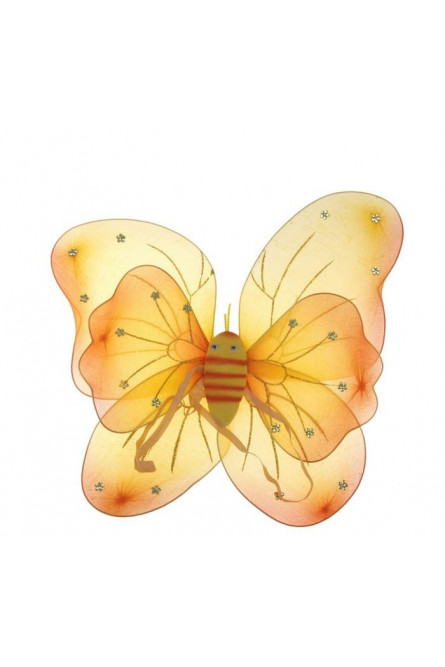 Двойные желтые крылья бабочки