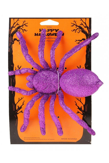 Блестящий фиолетовый паук