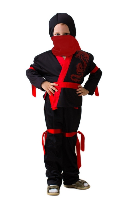 Детский костюм черного Ниндзи