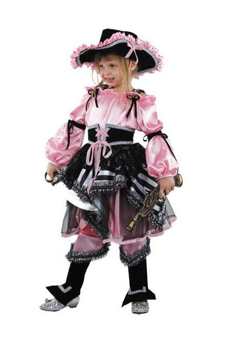 Розовый костюм пиратки