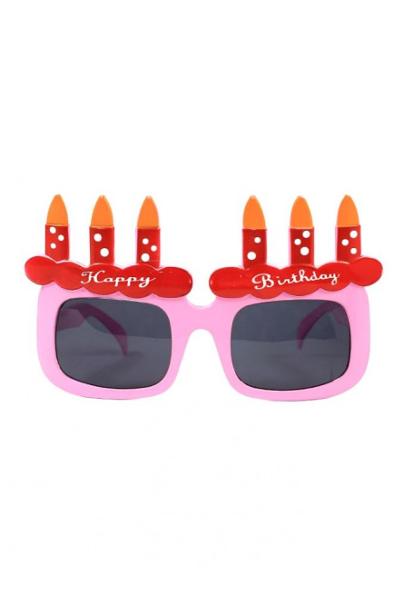 Розовые очки Happy Birthday