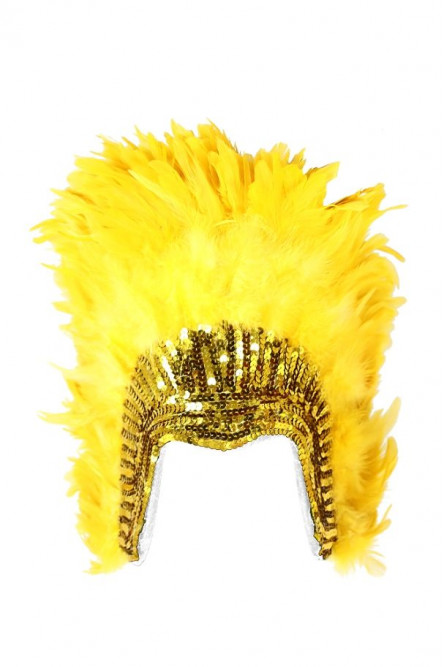Карнавальный головной убор из перьев