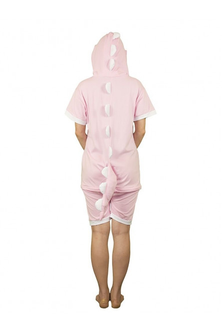 Пижама-кигуруми Розовый динозавр с шортиками