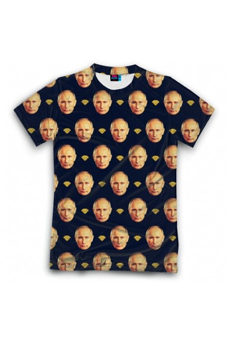 Мужская футболка 3D Путин
