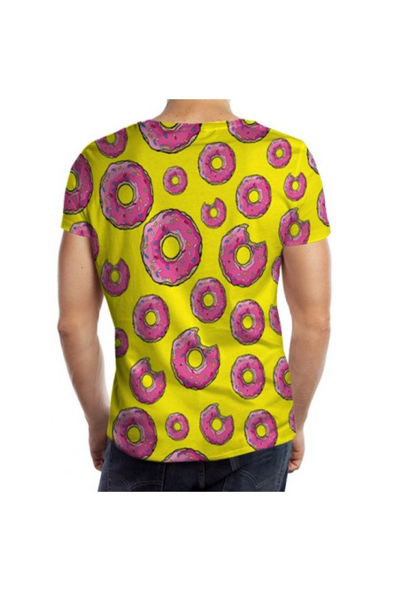 Мужская футболка с 3D принтом Пончики