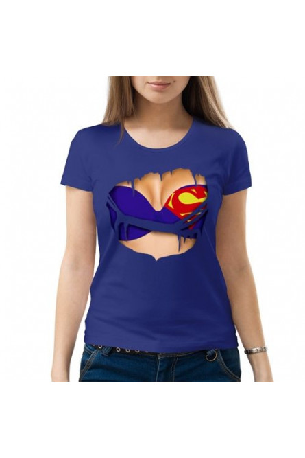 Женская футболка Супермен бюстгальтер